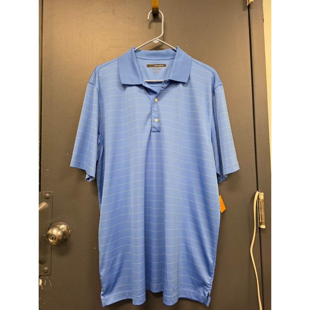 Greg Norman blue polo 098